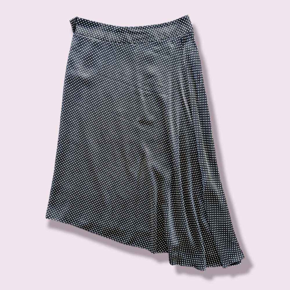 Vintage 1995 Laundry Shelli Segal Silk Asymmetric Ski… Gem